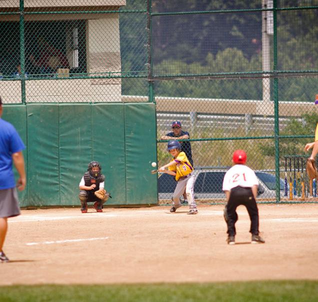 Kids Playing Baseball